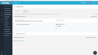 OneDesk - Single sign-on (SSO) for users using SAML2