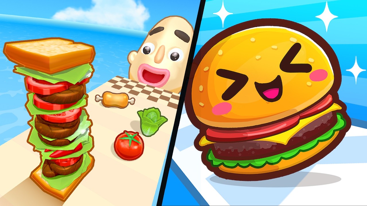 Sandwich Runner vs Food Run - All Level Gameplay Android,iOS  #9