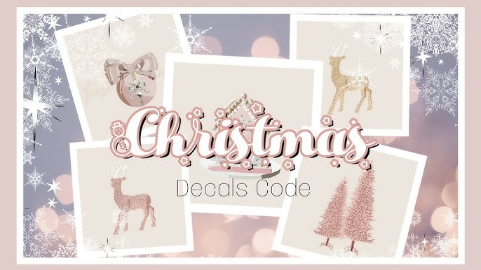 100+ Christmas Decal Codes/IDs For Bloxburg & Royale High
