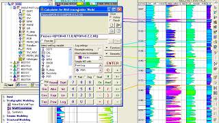 Petrel Schlumberger using calculator