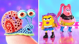 Bob l'éponge et Patrick dans Kpop Demon Hunters ! Livre de jeux en papier ultime de Bikini Bottom