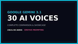 Google Gemini 3.1 Flash Text-to-Speech: Full Showcase of All 30 Prebuilt Voices screenshot 3