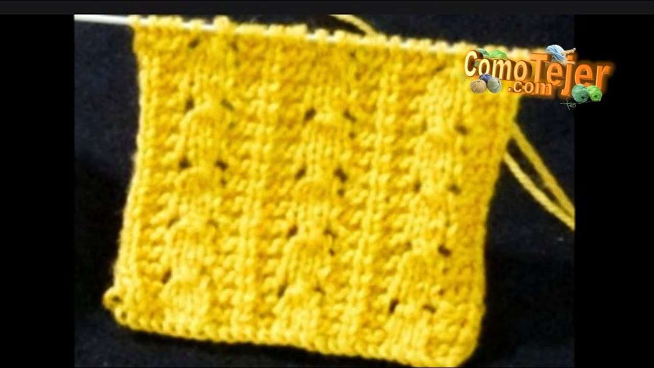 Cómo Tejer Punto Bonito para Suéteres y Bufandas 2 agujas/palillos/tricot(900)