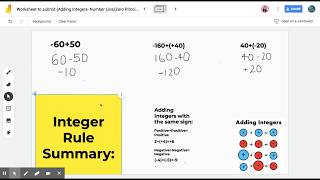 Grade 7 Math: Intro to Adding Integers - Rule follow up (PART 2)