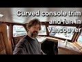 Visit to Vancouver and MV Loueda and making curved trim - Boat Refit - Travels With Geordie #96
