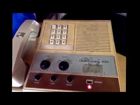 Old vintage phone messages from 1984 off of an old  80s answering machine mystery caller.