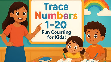 Learn Numbers 1 to 20 | Tracing & Counting for Kids | Preschool & Nursery  | @LittleKidee