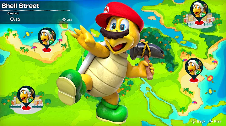 Super Mario Party - Hammer Bro join Challenge Road - Shell Street!