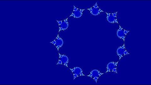 Mandelbrot set exponent sweep -10 to 10