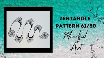 Zentangle Pattern 61/80 Mindful Art Easy #zentangle #zentangleart #zentanglepatterns #mindfulart