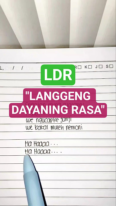 LANGGENG DAYANING RASA (LDR) - Denny Caknan (Lyrics) Cover || 'Senajan mung suaramu' || Viral