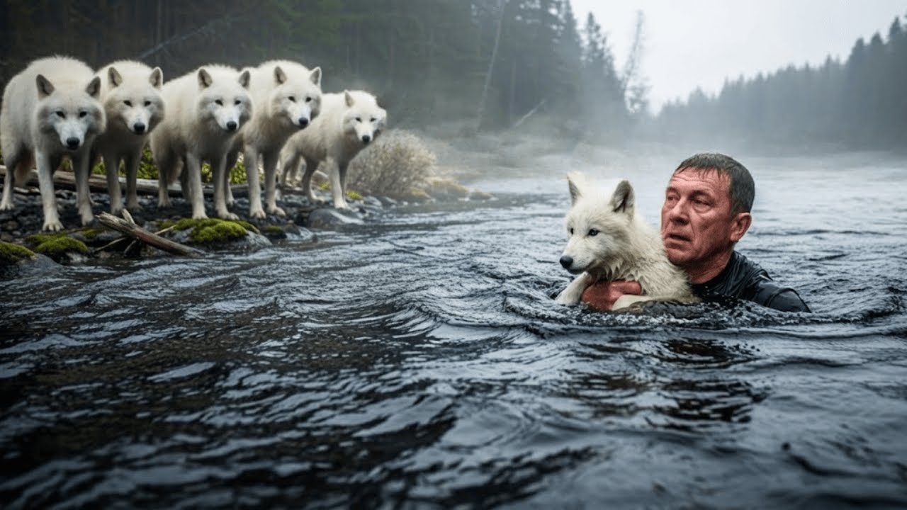 Uratował wilcze szczenię — otoczyła go wataha. To, co zrobiły, wstrząsnęło wszystkimi!