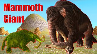 Woolly mammoth vs Giant Mammoth | Battle for food | Mammoth life #08