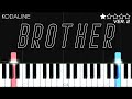 Kodaline - Brother | EASY Piano Tutorial