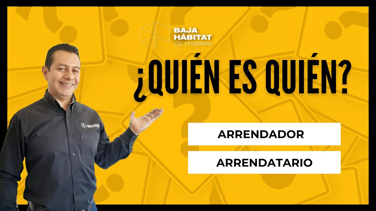  qui n es el arrendador y qui n es el arrendatario youtube