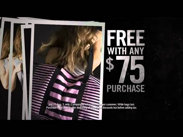 Victoria's Secret: Free tote offer through Aug. 3 with purchase 