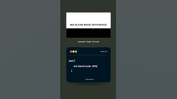 Css Mix blend mode difference #coding #html #css