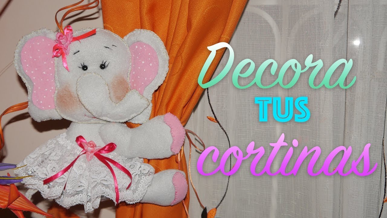 ¿Como decorar tus cortinas con elefantas?