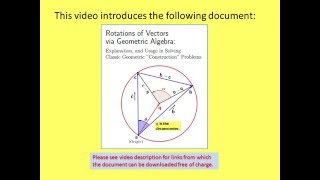Solving Geometry Construction Problems via Vector Rotations in Geometric Algebra