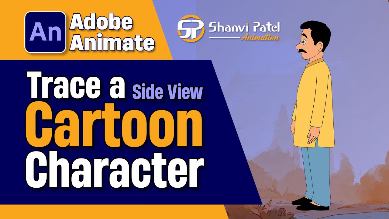 How to Trace Side View Characters in Adobe Animate | Complete 2D ...