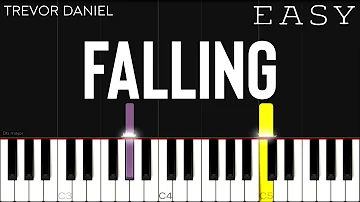 Trevor Daniel - Falling | EASY Piano Tutorial
