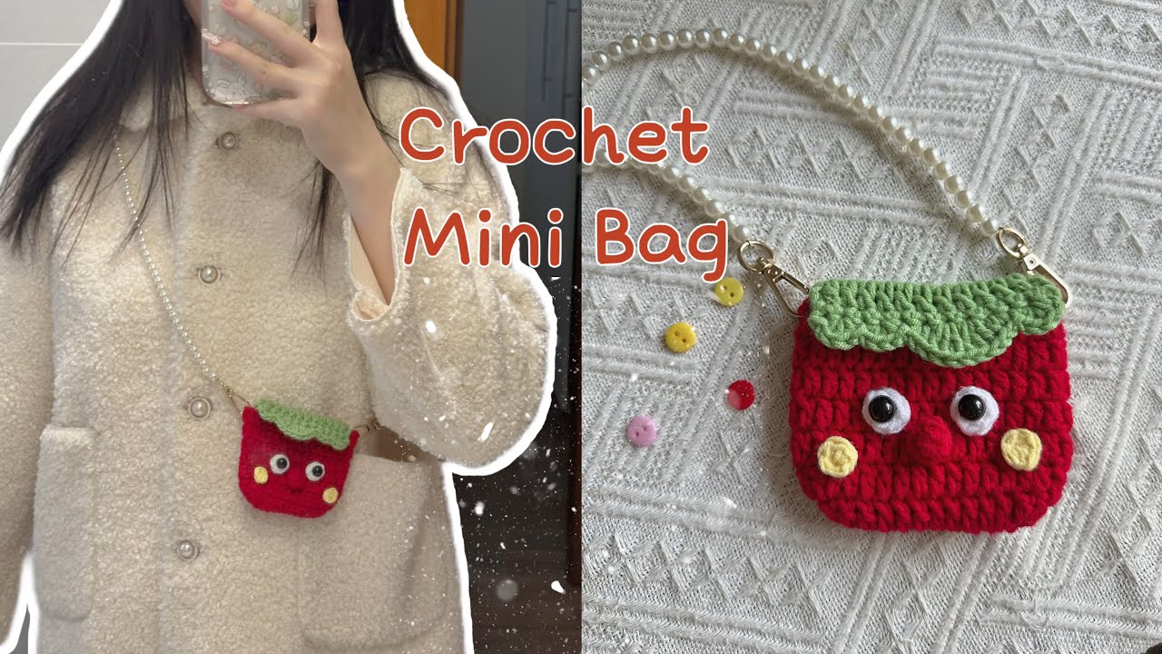୨୧⋆ ♡Crochet Tomato Bag 🍅Tomato Mini Bag🍅 Móc túi cà chua mini đeo chéo siêu xinh🤍