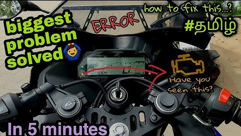 r15 v3 bs6 engine warning light problem 🙄 || engine malfunction light problem