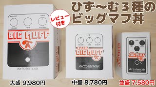 ひず〜む3種のビッグマフ丼（Original・Little・Nano）徹底比較レビュー【ていばん！】