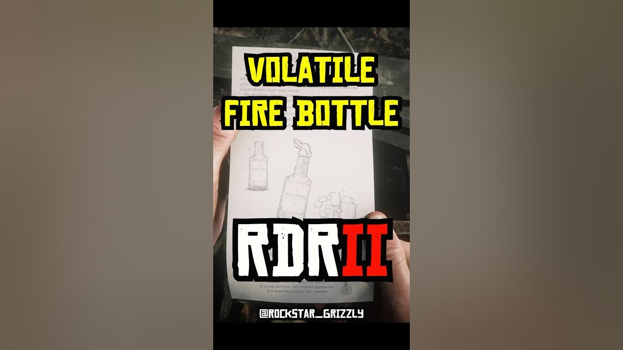 RDR 2 Volatile Fire Bottle Pamphlet Location rdr2 shorts YouTube
