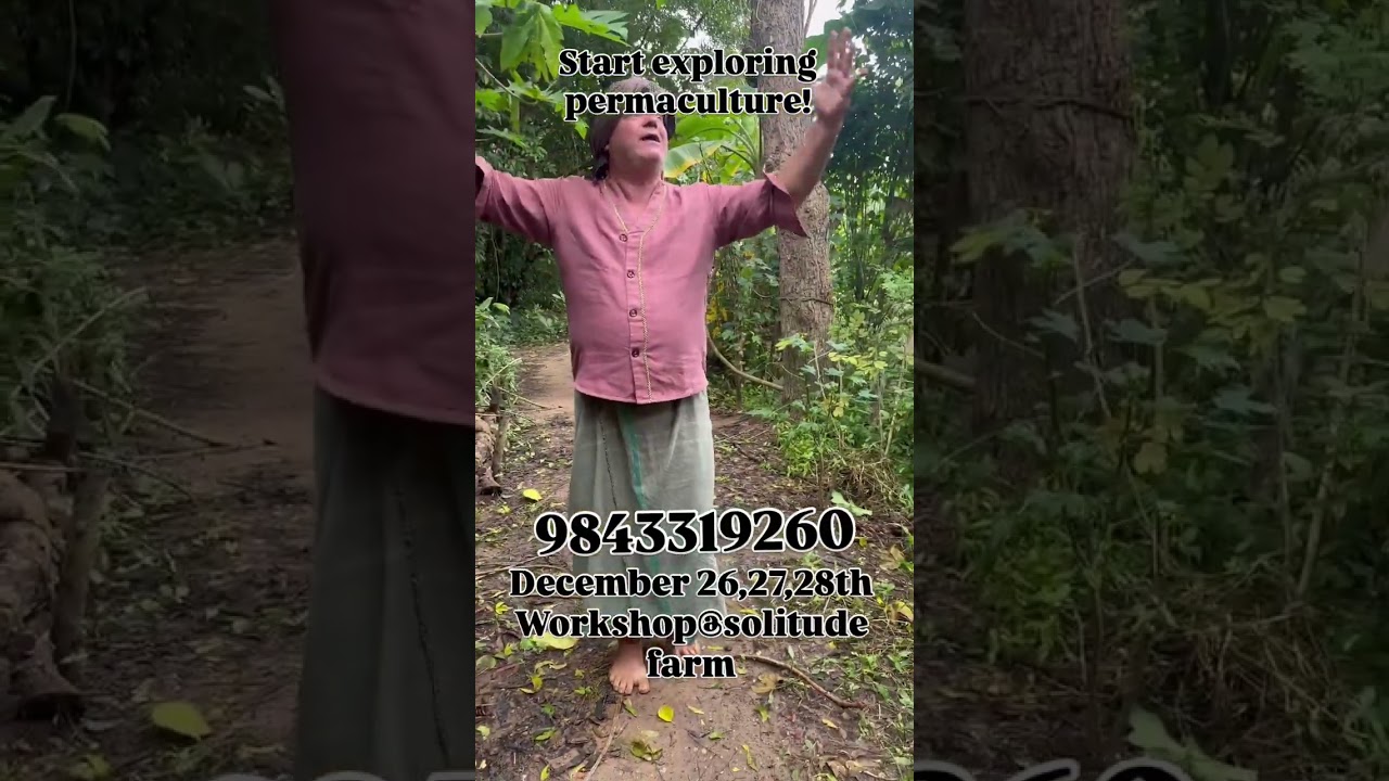 26,27, 28th December Permaculture workshop at Solitude Farm Auroville