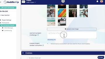 Creating a Huddle Up Learning Project
