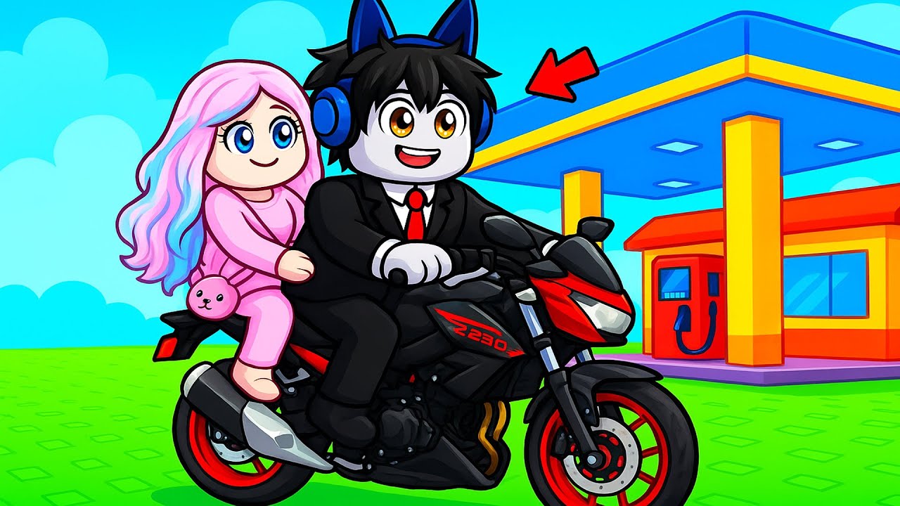Poor to RICH Big Bike TO GET CRUSH | Roblox RP (Tagalog)