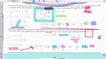 Video 4.4 Notes Writing Parallel & Perpendicular Lines