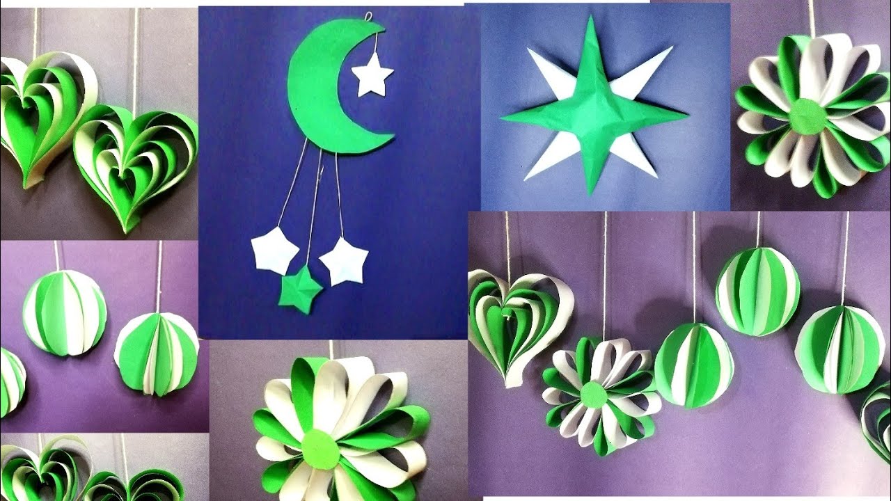 Independence Day Decoration | 14 August Decoration | Decoration Ideas | Paper Craft |Art n Craft