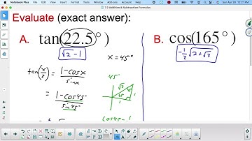 7.2 Addition and Subtraction Formulas