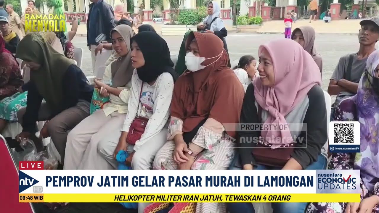 Pemprov Jatim & Diskoperindag Lamongan Gelar Pasar Murah untuk Warga Terdampak Banjir | NEU