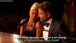 Lady Gaga, Bradley Cooper - Shallow (Live From The Oscars) // Lyrics + Español // Video Official