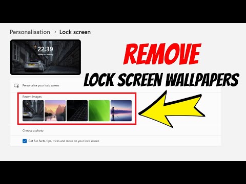 How To Remove Lock Screen Wallpaper History On Windows 10/ 11