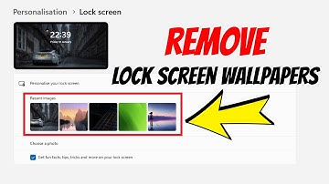 How To Remove Lock Screen Wallpaper History On Windows 10/ 11