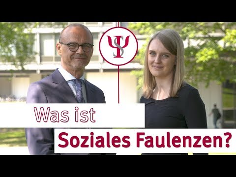 Video: Die Psychologie Der Sozialen Faulheit