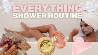 ULTIMATE EVERYTHING SHOWER ROUTINE | SKINCARE, BODYCARE, & SHAVING ROUTINE