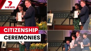 Hundreds of new Australians take the pledge to officially become citizens | 7NEWS