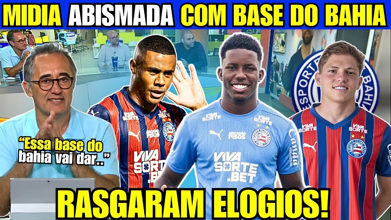 GENIAL! MÍDIA FICA DE OLHO NA BASE DO BAHIA APÓS PASSEIO CONTRA O BAHIA DE FEIRA!