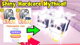I Hatched Shiny Hardcore Mythical Helicopter Cat! - Pet Simulator X Roblox