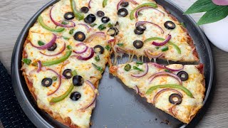 Easy and Delicious Gluten Free Pizza ll بيتزاخالية الجلوتين(حساسية القمح)مع صلصة لجميع أنواع البيتزا