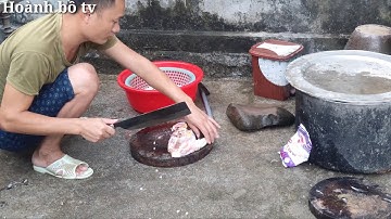 Thịt gà nấu cây chuối rừng/ món ăn độc lạ và ngon hấp dẫn.