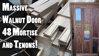 Building a Walnut Frame and Panel Exterior Door with Traditional Joinery