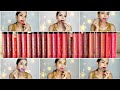 LAKME Forever  Matte Liquid Lip Colour All Shade Lip swatches 💋 ||#Lakme #forevermatte #lipstick