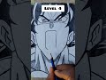 How to Draw Angry UI Goku's Mouth in Different Levels 👀 #shorts