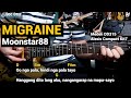 Migraine - Moonstar88 (Guitar Chords Tutorial Lyrics_Medeli DD315 Alesis Compact Kit7 Drum Cover)